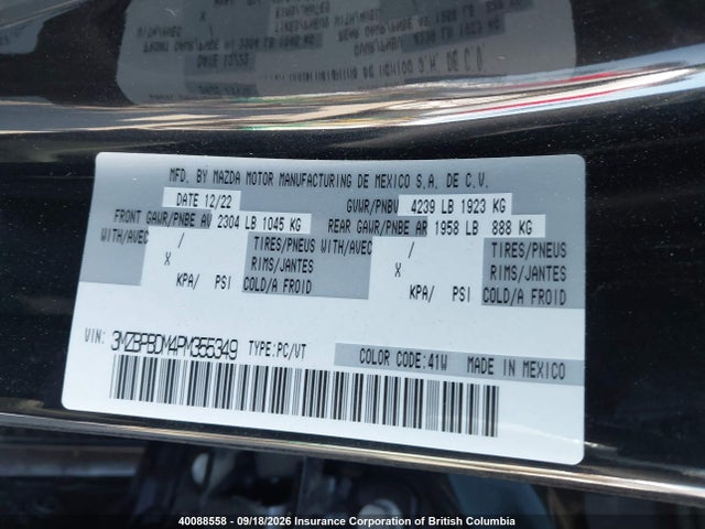 Mazda 3 Premium 2023 3MZBPBDM4PM355349 Image 9
