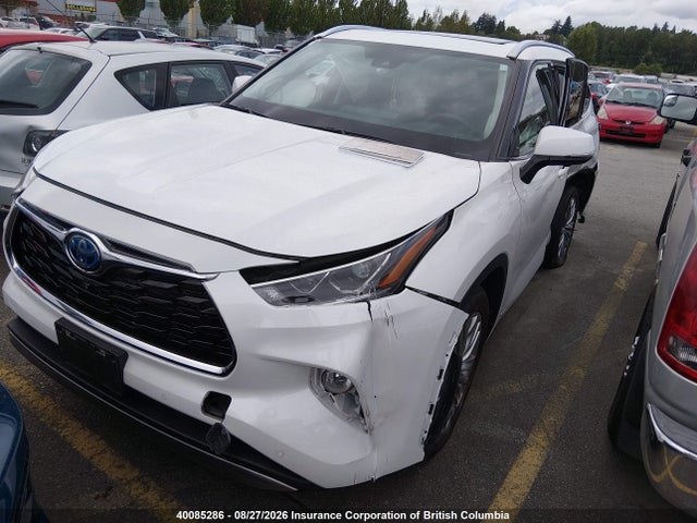 Aukcja sprzedaży 2024 Toyota Highlander Hybrid Limited/hybrid Platinum, vin: 5TDEBRCH3RS143623, numer aukcji: 40085286