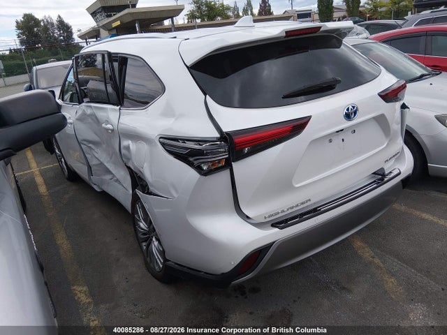 Aukcja sprzedaży 2024 Toyota Highlander Hybrid Limited/hybrid Platinum, vin: 5TDEBRCH3RS143623, numer aukcji: 40085286