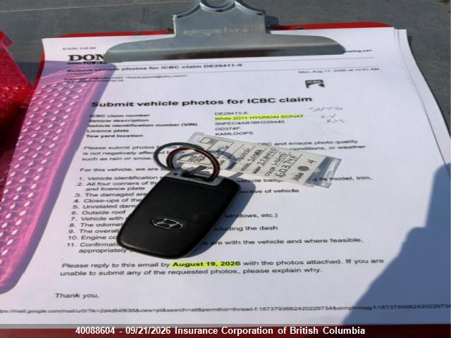 Продаж на аукціоні авто 2011 Hyundai Sonata Se/limited, vin: 5NPEC4AB1BH228440, номер лоту: 40088604