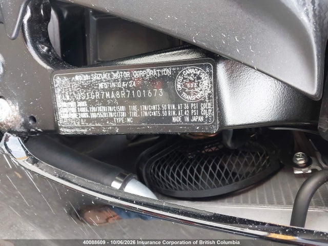 40088609 :رقم المزاد ، JS1GR7MA8R7101673 vin ، 2024 Suzuki Gsx-r750 مزاد بيع