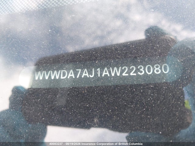 40083237 :رقم المزاد ، WVWDA7AJ1AW223080 vin ، 2010 Volkswagen Golf مزاد بيع