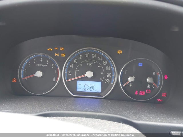 40084863 :رقم المزاد ، 5NMSG73E19H252194 vin ، 2009 Hyundai Santa Fe Gl مزاد بيع