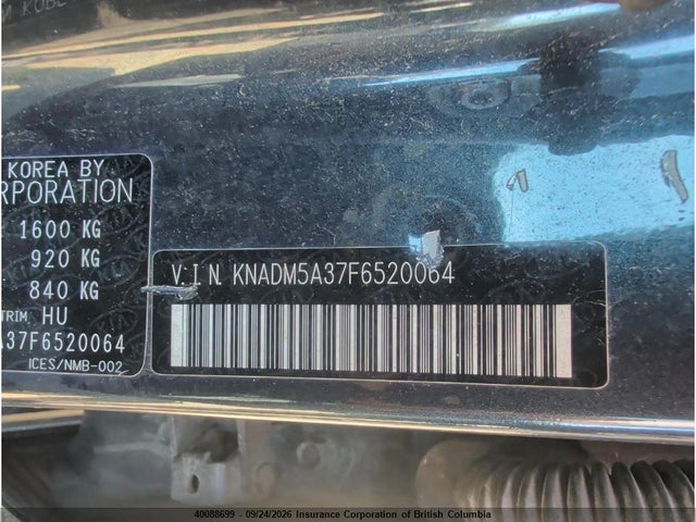 KNADM5A37F6520064 KIA RIO LX