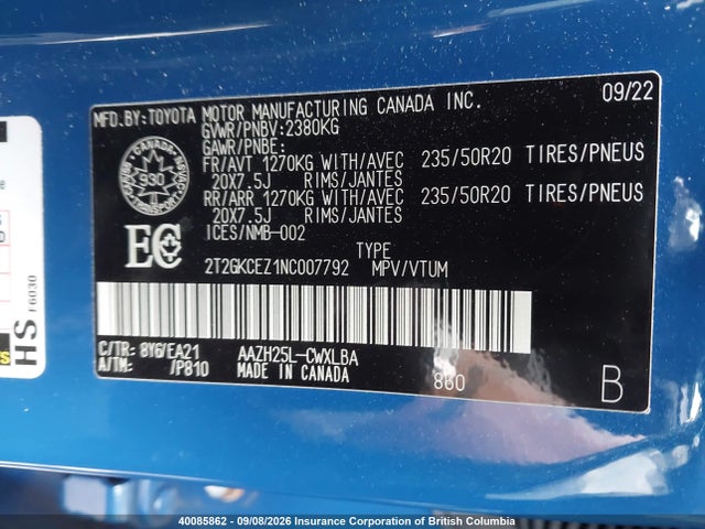 Продажа на аукционе авто 2022 Lexus Nx 350h 350h, vin: 2T2GKCEZ1NC007792, номер лота: 40085862