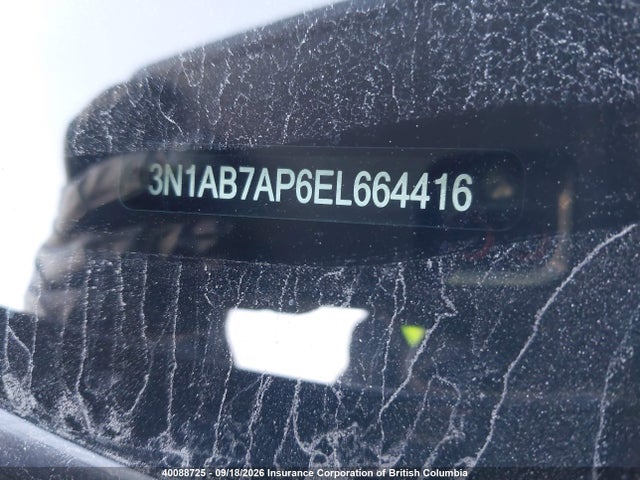 Продаж на аукціоні авто 2014 Nissan Sentra S/sv/sr/sl, vin: 3N1AB7AP6EL664416, номер лоту: 40088725