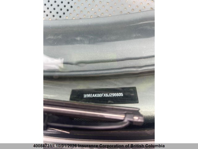 40088731 :رقم المزاد ، WMEAK00FX6J296605 vin ، 2006 Smart Fortwo مزاد بيع