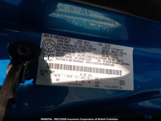 Ford Focus 2015 1FADP3K29FL297084 Image 9