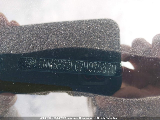 Aukcja sprzedaży 2007 Hyundai Santa Fe Se/limited, vin: 5NMSH73E67H075670, numer aukcji: 40088792