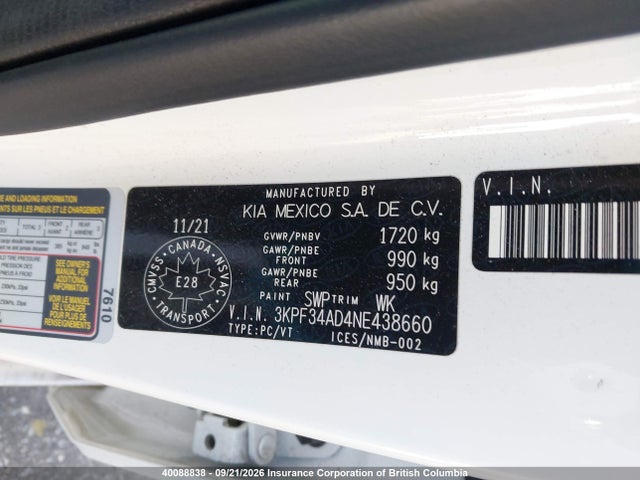 KIA Forte 2022 3KPF34AD4NE438660 Image 9