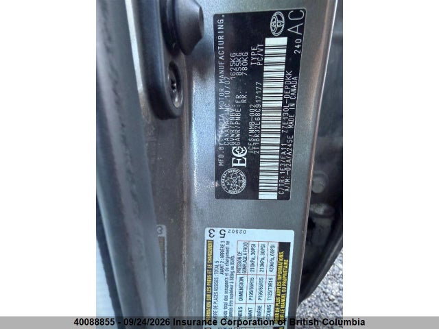 40088855 :رقم المزاد ، 2T1BR32E68C917177 vin ، 2008 Toyota Corolla Ce/le/s مزاد بيع