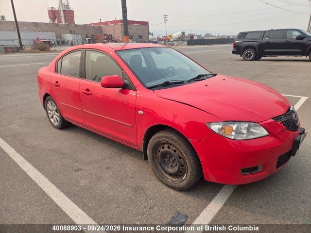 Auction sale of the 2008 Mazda Mazda3 Gs/gx, vin: JM1BK32F081865904, lot number: 40088903