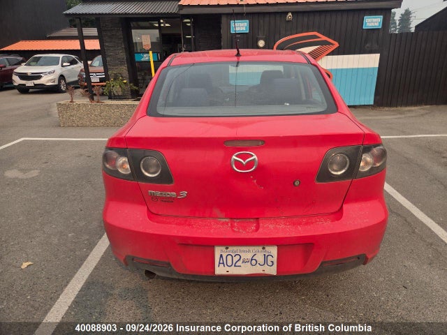 Продаж на аукціоні авто 2008 Mazda Mazda3 Gs/gx, vin: JM1BK32F081865904, номер лоту: 40088903