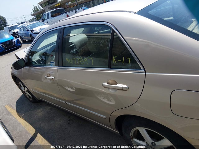 40077597 :رقم المزاد ، 1HGCM56675A800016 vin ، 2005 Honda Accord Ex مزاد بيع