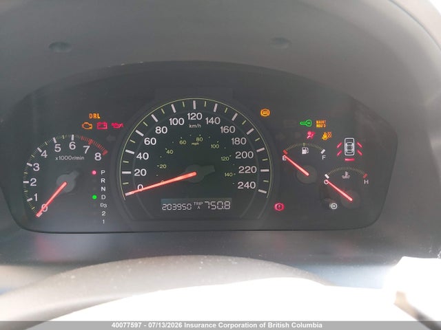 40077597 :رقم المزاد ، 1HGCM56675A800016 vin ، 2005 Honda Accord Ex مزاد بيع
