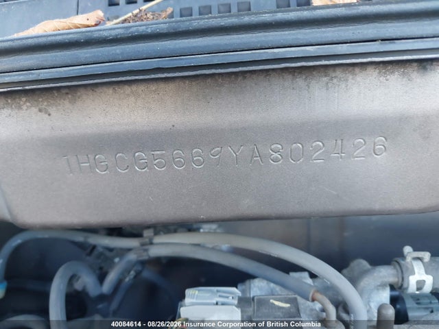 Продажа на аукционе авто 2000 Honda Accord Ex, vin: 1HGCG5669YA802426, номер лота: 40084614