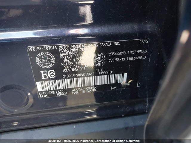 Aukcja sprzedaży 2023 Toyota Rav4 Xle/xle Premium, vin: 2T3R1RFV8PW358643, numer aukcji: 40081161
