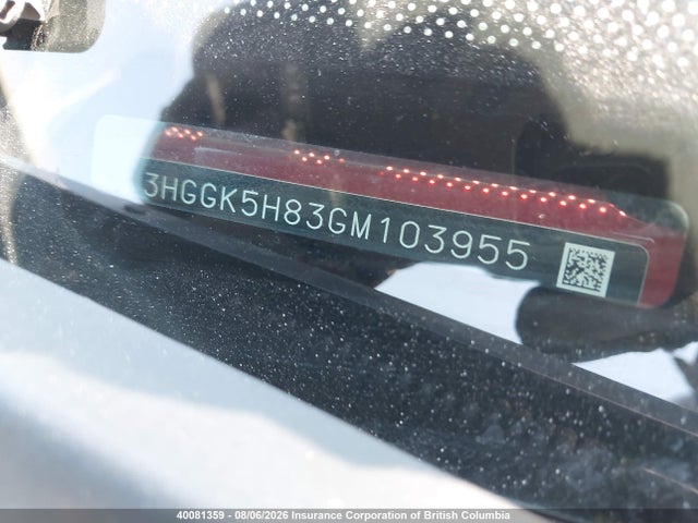 3HGGK5H83GM103955 Honda Fit Ex/exl