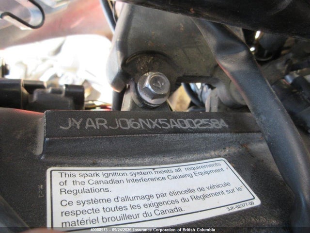Продажа на аукционе авто 2005 Yamaha Yzfr6 Sb, vin: JYARJ06NX5A002584, номер лота: 40088973