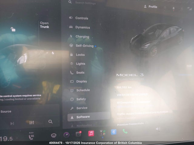 5YJ3E1EB7KF236521 Tesla MODEL 3