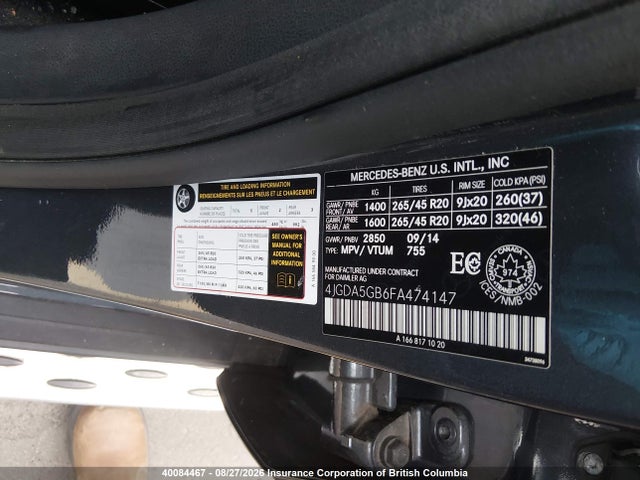 Mercedes-Benz Ml 400 4matic 2015 4JGDA5GB6FA474147 Image 9
