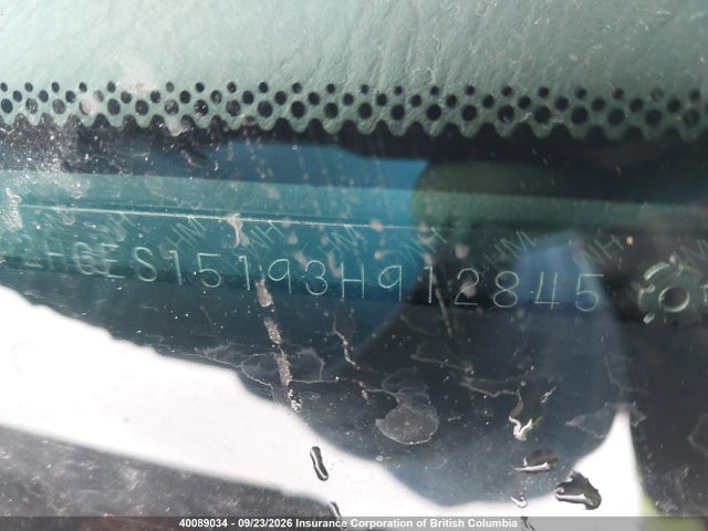 40089034 :رقم المزاد ، 2HGES15193H912845 vin ، 2003 Honda Civic مزاد بيع