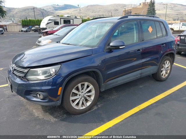 2015 Volkswagen Tiguan Comfortline/trendline მანქანა იყიდება აუქციონზე, vin: WVGHV7AX5FW510399, აუქციონის ნომერი: 40089078