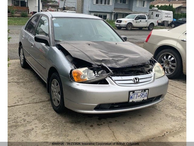 2003 Honda Civic მანქანა იყიდება აუქციონზე, vin: 2HGES16433H911778, აუქციონის ნომერი: 40089126
