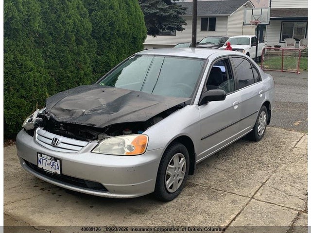 2003 Honda Civic მანქანა იყიდება აუქციონზე, vin: 2HGES16433H911778, აუქციონის ნომერი: 40089126