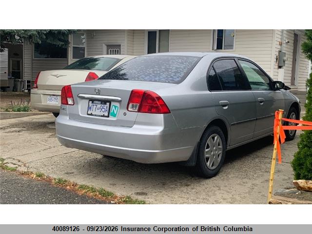 2003 Honda Civic მანქანა იყიდება აუქციონზე, vin: 2HGES16433H911778, აუქციონის ნომერი: 40089126