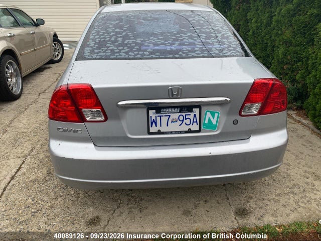 2003 Honda Civic მანქანა იყიდება აუქციონზე, vin: 2HGES16433H911778, აუქციონის ნომერი: 40089126