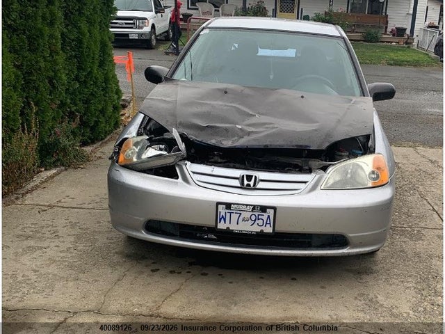 2003 Honda Civic მანქანა იყიდება აუქციონზე, vin: 2HGES16433H911778, აუქციონის ნომერი: 40089126