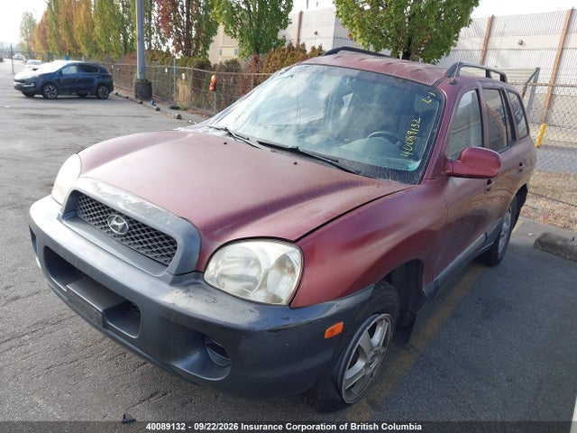 2004 Hyundai Santa Fe მანქანა იყიდება აუქციონზე, vin: KM8SB13D04U607808, აუქციონის ნომერი: 40089132