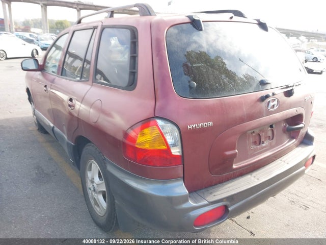 2004 Hyundai Santa Fe მანქანა იყიდება აუქციონზე, vin: KM8SB13D04U607808, აუქციონის ნომერი: 40089132