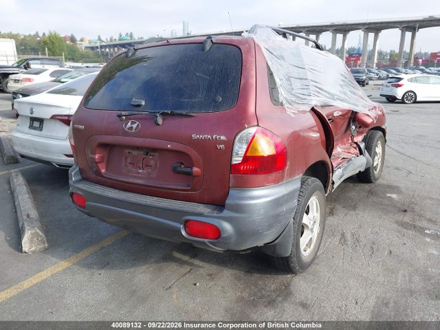 2004 Hyundai Santa Fe მანქანა იყიდება აუქციონზე, vin: KM8SB13D04U607808, აუქციონის ნომერი: 40089132