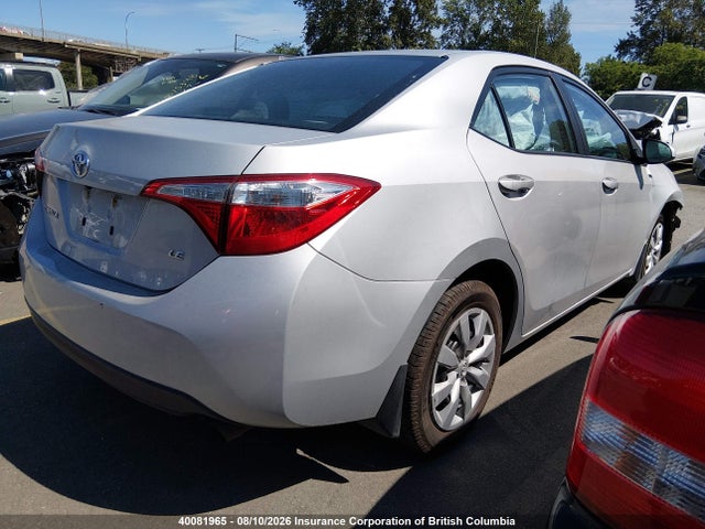 Aukcja sprzedaży 2014 Toyota Corolla L/le/le Pls/prm/s/s Pls, vin: 2T1BURHE5EC186424, numer aukcji: 40081965