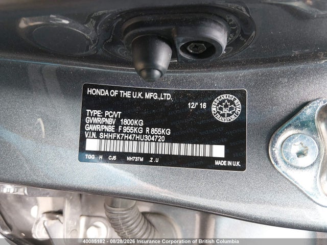 Honda Civic Sport 2017 SHHFK7H47HU304720 Image 9