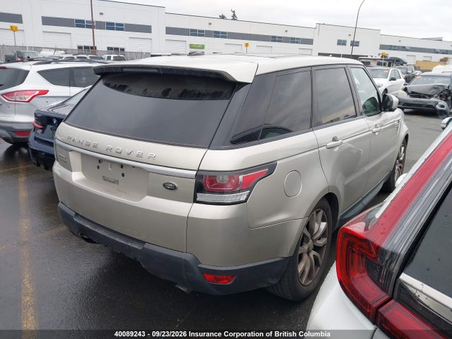 2014 Land Rover Range Rover Sport Hse მანქანა იყიდება აუქციონზე, vin: SALWR2WF3EA375740, აუქციონის ნომერი: 40089243