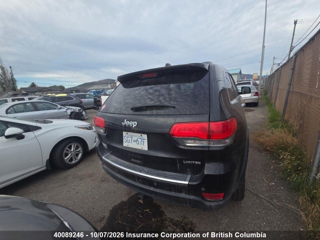 Aukcja sprzedaży 2015 Jeep Grand Cherokee Limited, vin: 1C4RJFBG7FC874712, numer aukcji: 40089246