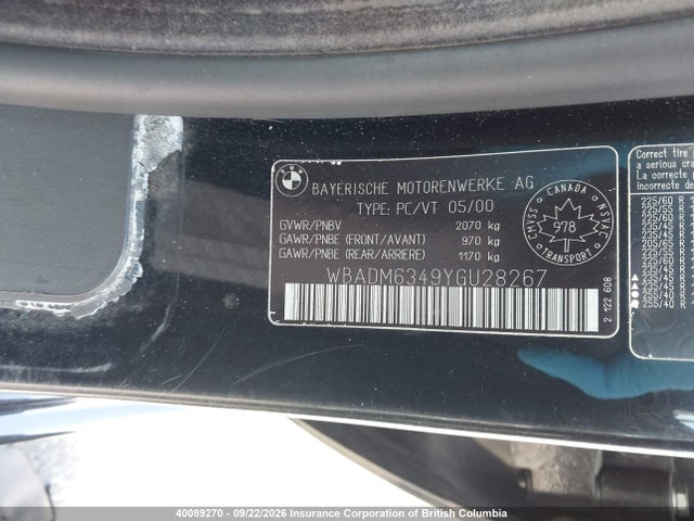Продаж на аукціоні авто 2000 Bmw 528i, vin: WBADM6349YGU28267, номер лоту: 40089270