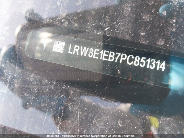 Tesla MODEL 3 2023 LRW3E1EB7PC851314 Image 20