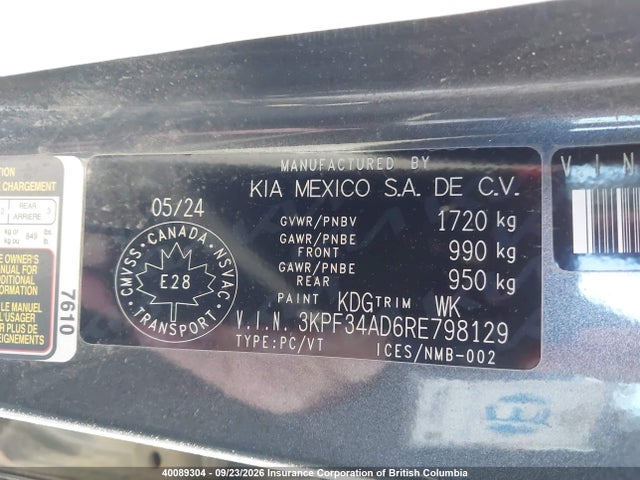 KIA Forte 2024 3KPF34AD6RE798129 Image 9