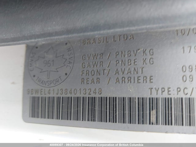 Aukcja sprzedaży 2008 Volkswagen Golf, vin: 9BWEL41J384013248, numer aukcji: 40089307
