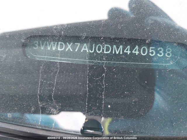 Продажа на аукционе авто 2013 Volkswagen Jetta, vin: 3VWDX7AJ0DM440538, номер лота: 40089310