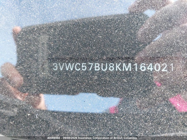 40086560 :رقم المزاد ، 3VWC57BU8KM164021 vin ، 2019 Volkswagen Jetta S/se/r-line مزاد بيع