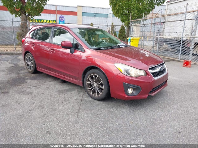 Auction sale of the 2012 Subaru Impreza 2.0i Touring Package, vin: JF1GPAD6XCH219218, lot number: 40089316