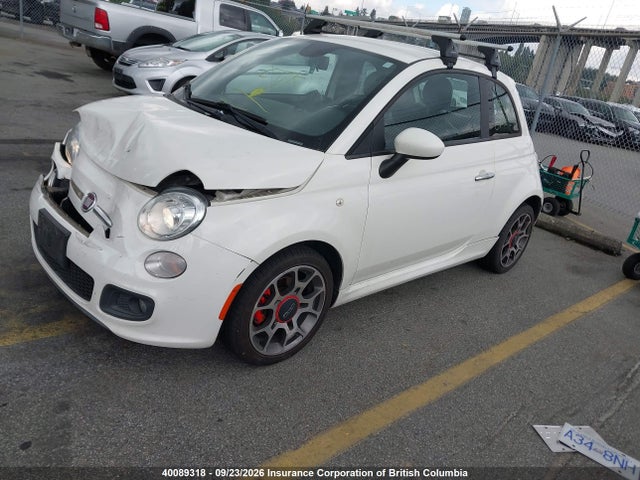 40089318 :رقم المزاد ، 3C3CFFBR2DT684377 vin ، 2013 Fiat 500 مزاد بيع
