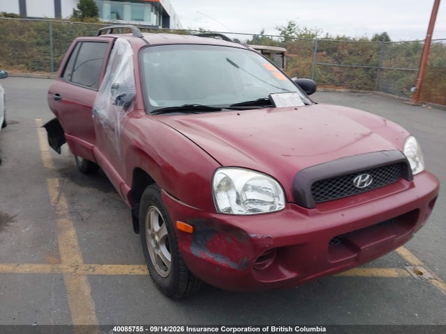 2002 Hyundai Santa Fe მანქანა იყიდება აუქციონზე, vin: KM8SB73D12U205912, აუქციონის ნომერი: 40085755