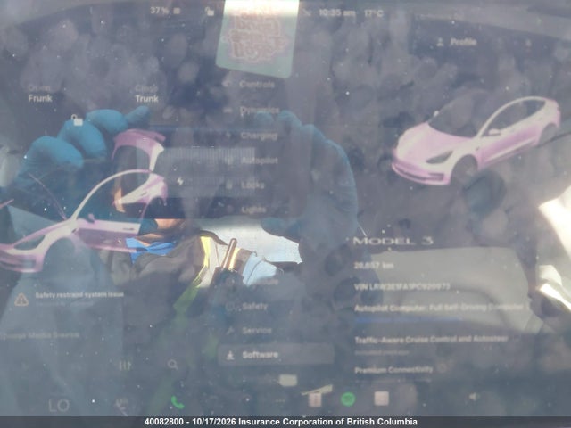 LRW3E1FA1PC920973 Tesla MODEL 3
