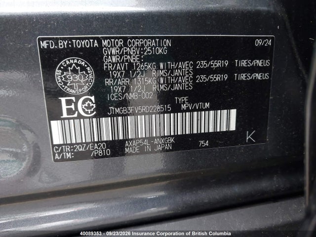 Toyota RAV4 2024 JTMGB3FV5RD228515 Image 9